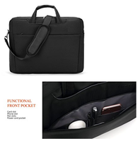 Sac pour ordinateur portable en nylon imperméable OEM d'usine, mallette d'affaires pour ordinateur, vente en gros, logo personnalisé, en vrac