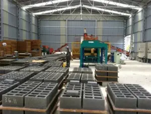 HF 유압 콘크리트 자동 블록 만드는 기계 필리핀 QT4-15S 시멘트 벽돌 만드는 기계