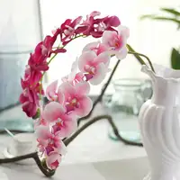 מגע אמיתי סחלבים 72cm פרחים מלאכותיים סימולציה נסיכת פרפר סחלב פנלופסיס לחתונה פרח 7 צבעים גומי c