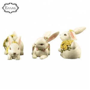 Reçine paskalya tavşanı veya bunny heykelleri için ev ve bahçe süslemeleri - Product Image 5