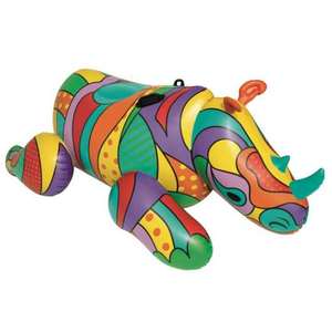 Bestway 41116 mùa hè Inflatable Pop tê giác chơi Thiết bị hồ bơi <span class=keywords><strong>Float</strong></span> cho người lớn - Product Image 1