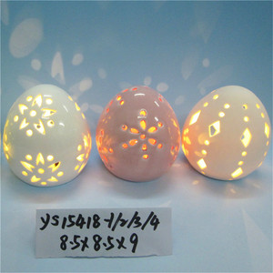 Home Decoration <strong>Ceramic</strong> Easter <strong>Eggs</strong> Led Night Lamp - Product Image 1