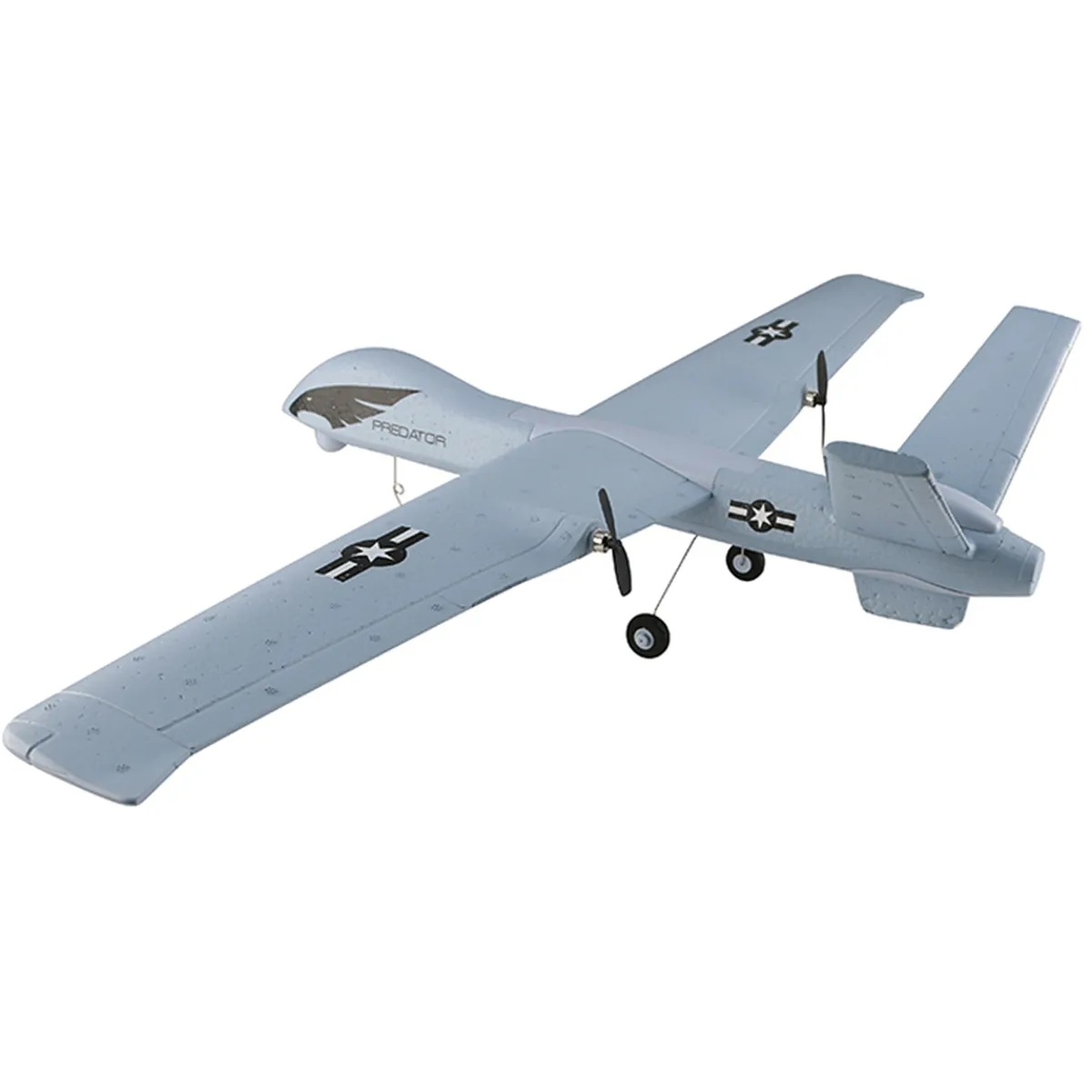 HOSHI RC Airplane Plane Z51 Glider Remote Control 2.4G Flying Model with LED Hand Throwing Wingspan Foam Plane Toys Kids DIY KIT