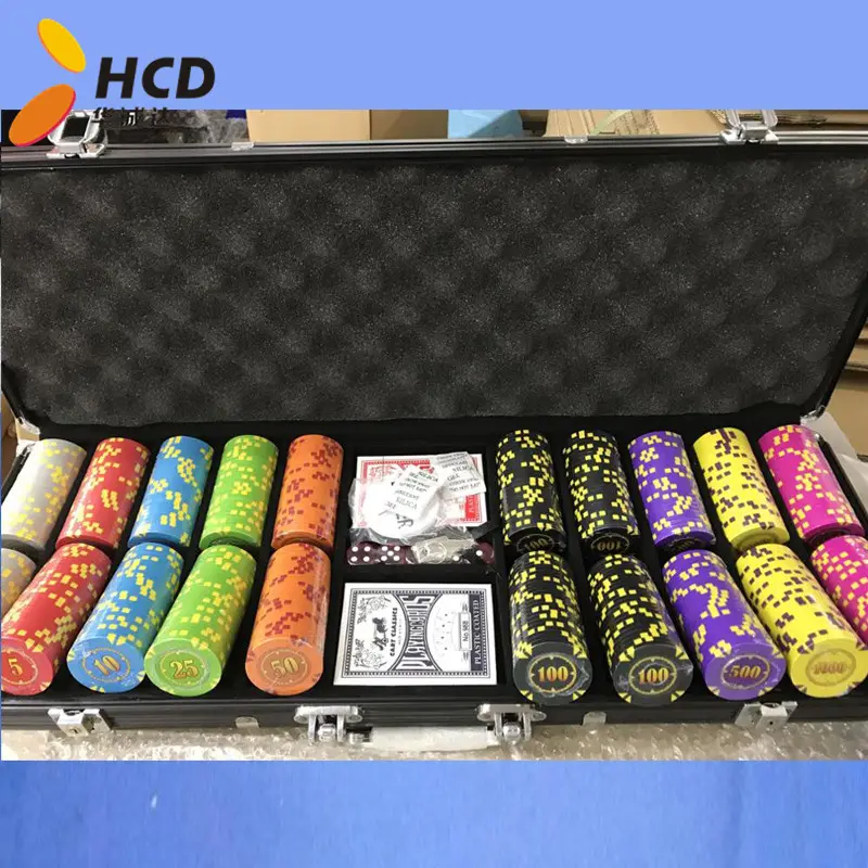 Покерный набор для казино, 500 шт., профессиональный покерный набор