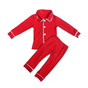 男孩和女孩圣诞节睡衣套装批发儿童服装美国婴儿精品服装