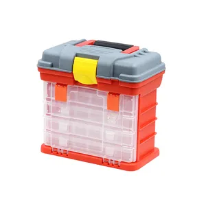 Adjustable Dividers Plastic Fishing Lure Box with 4 Drawers