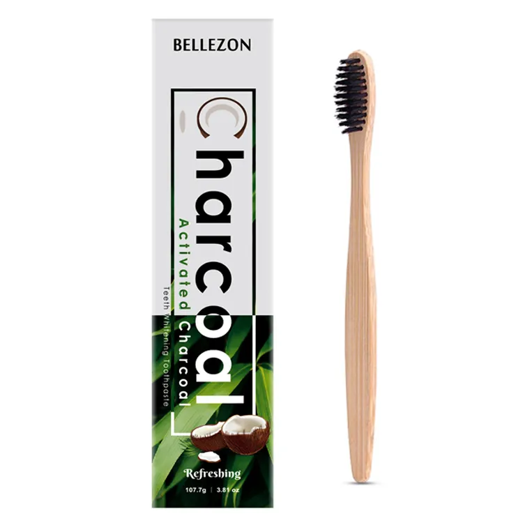 Wholesale Anti-Bacterial Feature and Herbal Ingredient Herbal Charcoal Bamboo Toothpaste