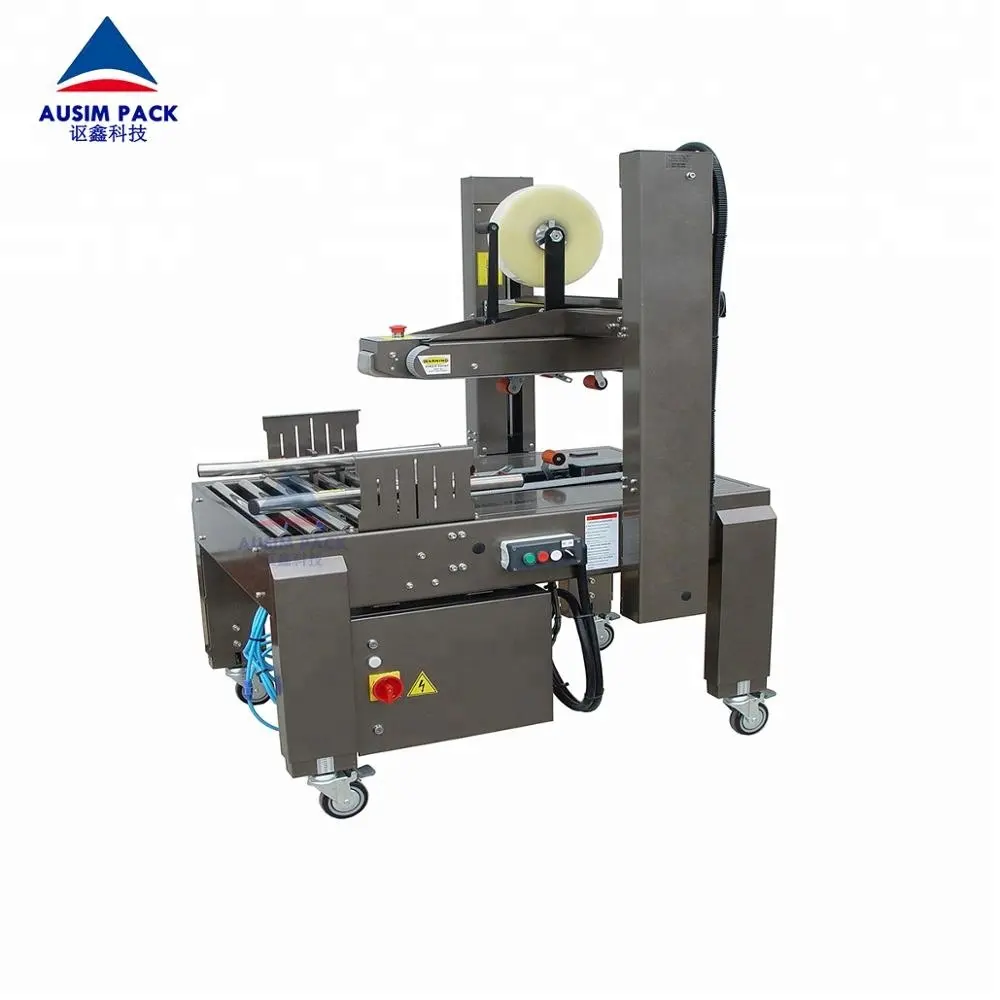 High Quality Grade Upgraded Semi-Automatic Toys And A4 paper Box Carton Case Sealing Tapping Machine