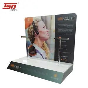 Box Display Stand Acrylic Headphone Headset Earphone Holder Display Case Stand Acrylic Display Box Model
