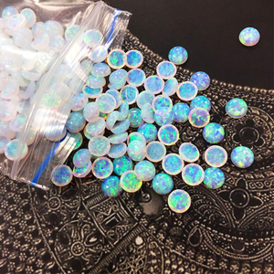 5 millimetri <span class=keywords><strong>Blu</strong></span> Cabochon Pietre Preziose Commercio All'ingrosso Della Cina Allentato <span class=keywords><strong>Opale</strong></span> Prezzo di <span class=keywords><strong>Pietra</strong></span> - Product Image 3