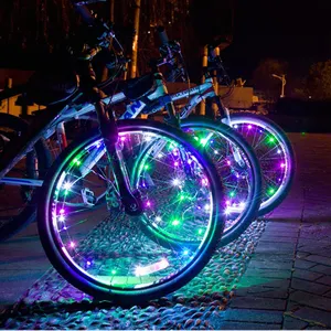 Thay Đổi Màu LED Strip Clip Không Thấm Nước MTB Trang Trí Xe Đạp Wheel Spoke Ánh Sáng