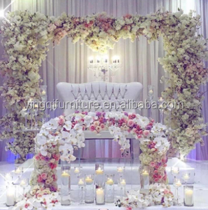 Décoration de table de mariage en soie artificielle <span class=keywords><strong>pour</strong></span> la mariée et le marié, fleurs avec hortensias/roses/marguerites/orchidées, design romantique multicolore - Product Image 3