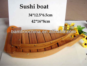 Puente de <span class=keywords><strong>Sushi</strong></span> de Madera, Contenedor de Comida Japonesa, Plato de <span class=keywords><strong>Sushi</strong></span> de Bambú Reutilizable - Product Image 6