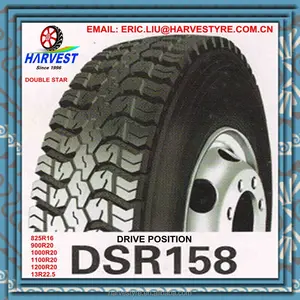 Двойная звезда 825R16 900R20 1000R20 1100R20 1200R20 13R22.5 грузовая шина DSR158 приводное положение