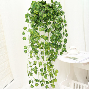 Chino al por mayor ivy Scindapsus Aureus <span class=keywords><strong>Hitom</strong></span> hoja Artificial pared colgante planta Vertical pared Decoración - Product Image 3