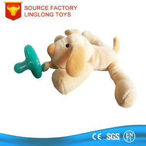 Nourrissons et tout-petits Inoffensif Silicone Mamelon Sucette En Peluche Chien Bébé Dents Sucette Jouet Sucette Animal - Product Image 5