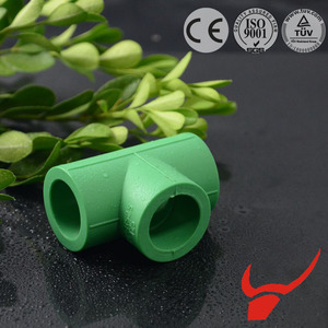 PPR ống nhựa phụ kiện bằng TEE/chất lượng cao Nhà máy trực tiếp bán hàng chống lão hóa 20mm-110mm màu xanh lá cây Tee - Product Image 2