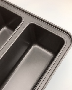 Molde para Hornear Lasaña de Acero al Carbono de Alta Calidad, 3 <span class=keywords><strong>Divisiones</strong></span>, Antiadherente, Molde para Pastel de Carne <span class=keywords><strong>con</strong></span> Inserto, Gran Oferta 2019 - Product Image 4