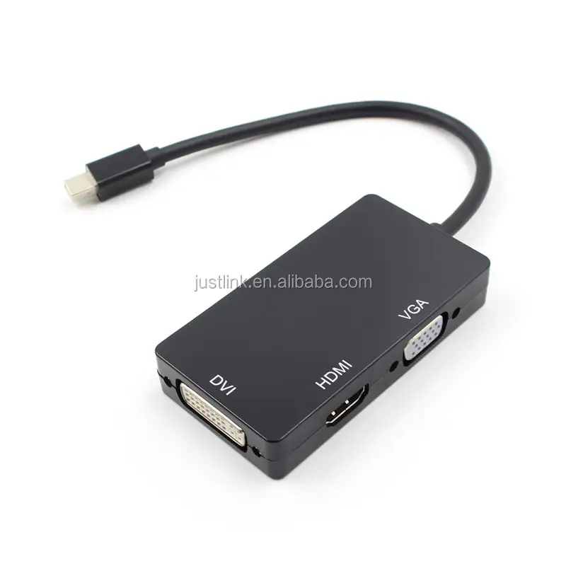 Thunderbolt Mini 3-in-1-Display-Anschluss MINI DP-Stecker auf HDMI DVI VGA-Adapter-Konverter kabel für Apple MacBook Air Pro MDP