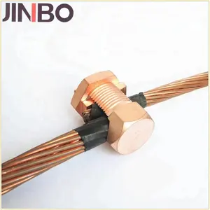 Tin 涂层电气接地连接器铜分裂螺栓类型线丝锥夹