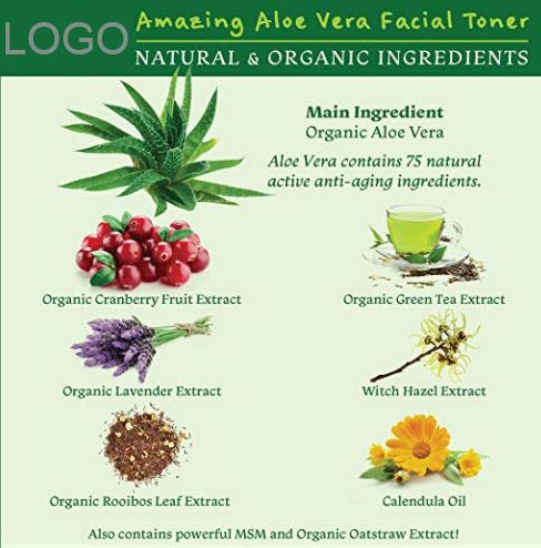 Pur naturel Réapprovisionnement D'eau L'aloe Vera Hydratant visage peau facial toner jet