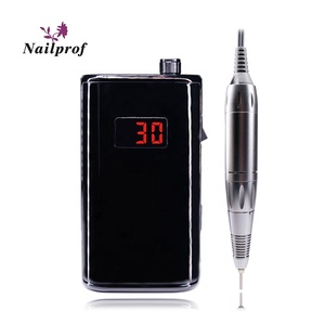 Satılık! Nailprof güzellik tırnak salonu kablosuz tırnak matkap şarj edilebilir manikür matkap ucu makinesi kullanımlık seramik zımpara uçları - Product Image 3