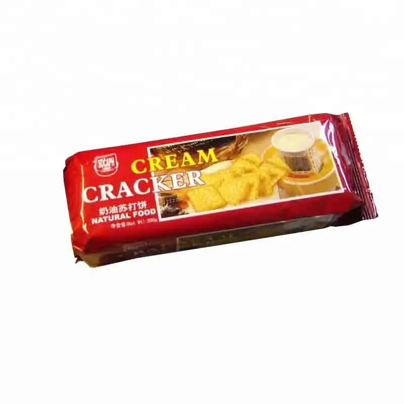 Rote Verpackung 200g China billige Cream Cracker Kekse