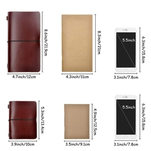 En blanco de estilo <span class=keywords><strong>japon</strong></span>és, cuaderno viajero personalizar Vintage diario de revista de cuero con sostenedor de la pluma de tarjeta de - Product Image 6