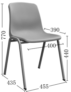 Metal Frame Plastic <strong>Shell</strong> Stackable School <strong>Chair</strong> - Product Image 4