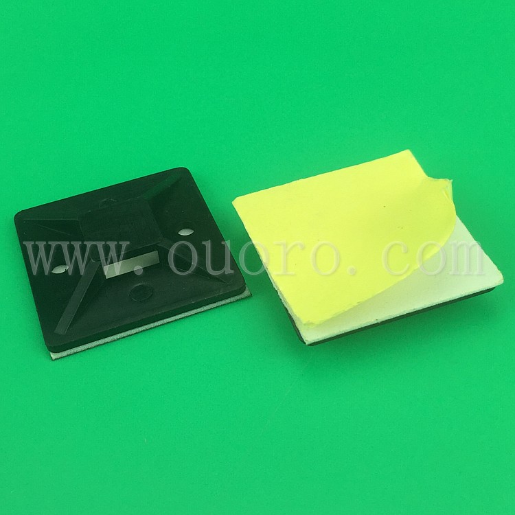 25*25 желтое клеевое черное сиденье Пластиковый кабель самоклеящееся Кабельное крепление