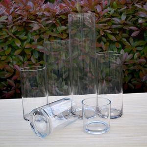 Große kapazität glas kerzenhalter mit wachs, Schnell Kerzen Glas Zylinder <span class=keywords><strong>Vase</strong></span>