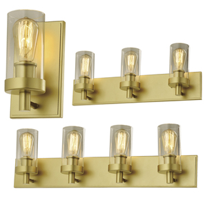 NORDIC DESIGN LAMP WALL SCONCE GOLD GLASS 3 LIGHTS HOME DECORATIVE BATHROOM <strong>VANITY</strong> <strong>LIGHTING</strong> WALL MOUNTED LIGHTS - Product Image 5