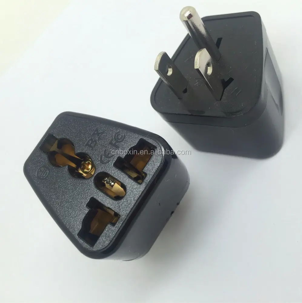 Femmina a maschio 220 v a 110 v spina 3 pin plug adapter