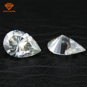 Comercio al por mayor de luz <span class=keywords><strong>verde</strong></span> pera moissanite <span class=keywords><strong>piedra</strong></span> preciosa floja - Product Image 2