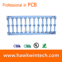 Fabricante de placas de circuito impreso para proyectos PCBA, para inteligencia robótica, Poe-PCBA, placa de circuito impreso redonda de aluminio Pcb2
