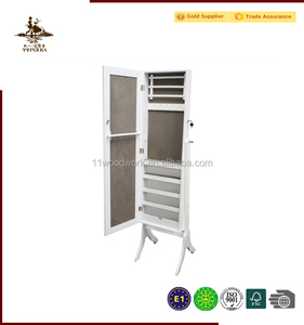 Stile moderno MDF gioielli in legno armadio per la casa mobili medicazione armadio con specchio per il trucco per il soggiorno - Product Image 4