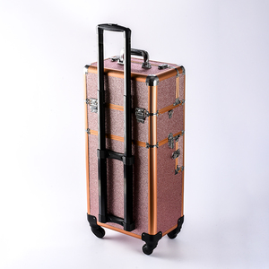 Commercio all'ingrosso di alluminio portatile da viaggio partible <span class=keywords><strong>trucco</strong></span> <span class=keywords><strong>valigia</strong></span> per le ragazze - Product Image 3