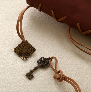 Tie các dây máy tính xách tay PU da retro chữ máy tính xách tay/notepad - Product Image 6