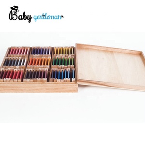 Set di Tavolette Colorate in Legno Montessori, Ausilio Didattico per il Riconoscimento dei Colori per Bambini con Scatola di Conservazione Z12074F - Product Image 5