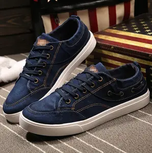 cy11407a New product man shoe fancy men jeans canvas sport shoes