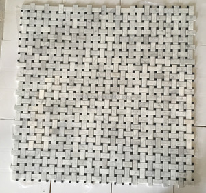 Trung quốc thiết kế mới giá rẻ khảm đá cẩm thạch xương cá khảm đá cẩm thạch Carrara khảm đá cẩm thạch - Product Image 2
