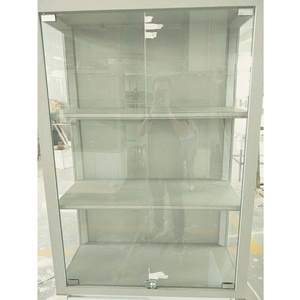 LUX Customized Eco-friendly Modern/Classic ISO9001 Certified <b>Low</b>-<b>Iron</b> <b>Glass</b> Corner Showcase Cabinet - Product Image 3