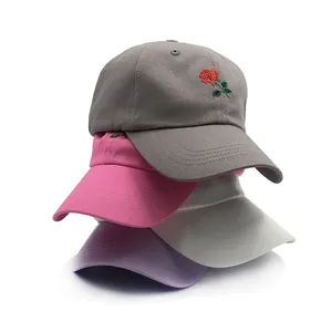 Unstructured soft material outdoor Sport Multiple Colour Baseball Cap with custom embroidery or printing logo