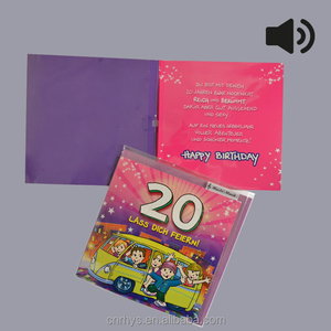 Carte postale silencieuse, acrylique laminé brillante, paillettes, <span class=keywords><strong>anniversaire</strong></span>, musique - Product Image 3