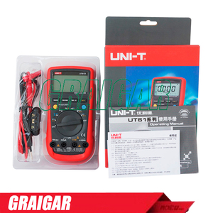 UNI-T UT61A multimètre numérique moderne LCD portable Mini compteur polyvalent AC DC Volt Amp Ohm testeur de capacité - Product Image 4