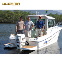Bateau de pêche rapide Yacht en fibre de verre bateau de luxe en fibre de verre bateaux fabriqués en chine support personnalisé