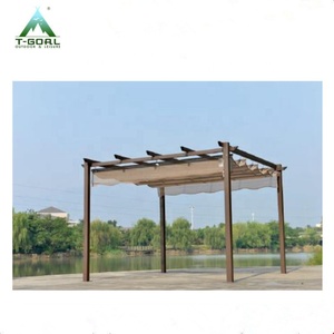 Alumínio & steel 3x4m Pérgola Latada de Uva do Dossel Ao Ar Livre
