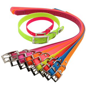 Collier intelligent XL pour chien, en nylon enduit de PVC souple, avec rivets décoratifs, écologique, durable, imperméable, motif uni – Vente chaude - Product Image 1