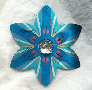 Garden dekoration großhandel 3D Wind spinner- Crystal Flower