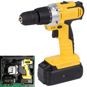 TOLHIT 18 v 1.3Ah 25Nm 2 <span class=keywords><strong>velocidad</strong></span> de destornillador de impacto taladro Combo Set eléctrico inalámbrico Kit de herramientas - Product Image 3